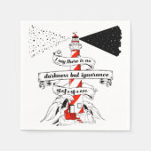 Shakespeare zitieren Lighthouse-Illustration Serviette (Vorderseite)
