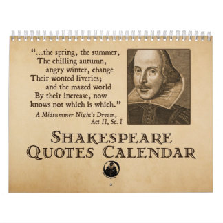 Shakespeare zitiert jährlichen Kalender