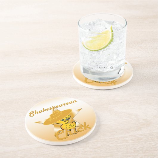 Shakespearean Chick #10 Getränkeuntersetzer (Seite)