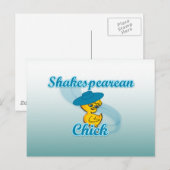 Shakespearean Chick #3 Postkarte (Vorne/Hinten)
