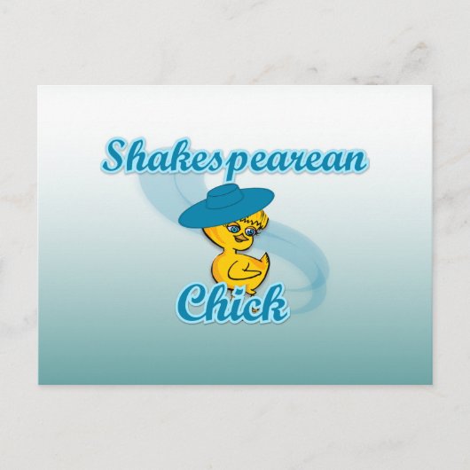 Shakespearean Chick #3 Postkarte (Vorderseite)