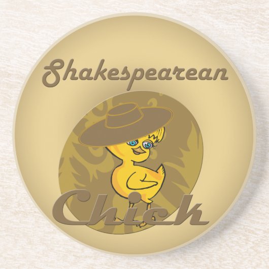 Shakespearean Chick #6 Getränkeuntersetzer (Vorne)