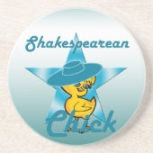 Shakespearean Chick #7 Sandstein Untersetzer (Vorne)