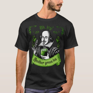 Shakespearean Delight Green Tea Time Vintage Artwo T-Shirt