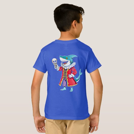 Shakespeareaner Hai - beißen oder nicht beißen? T- T-Shirt (Schwarz voll)