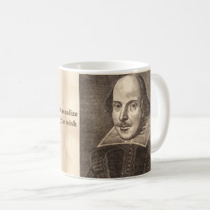 Shakespeareerstes Folioporträt - mit Ben Jonson Kaffeetasse