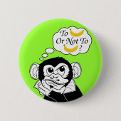 Shakespeares Affe Button (Vorderseite)