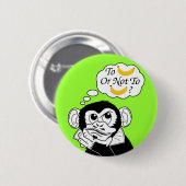 Shakespeares Affe Button (Vorne & Hinten)