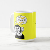 Shakespeares Affe Kaffeetasse (Vorderseite Links)