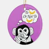 Shakespeares Affe Keramik Ornament (Links)