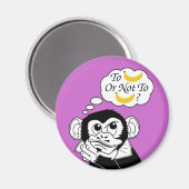 Shakespeares Affe Magnet (Vorderseite/Rückseite)