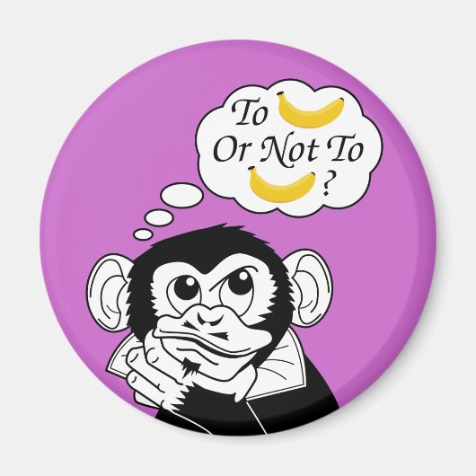 Shakespeares Affe Magnet (Vorne)