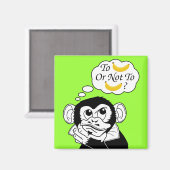 Shakespeares Affe Magnet (Vorderseite/Rückseite)