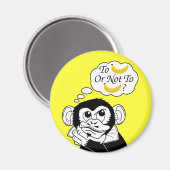 Shakespeares Affe Magnet (Vorderseite/Rückseite)