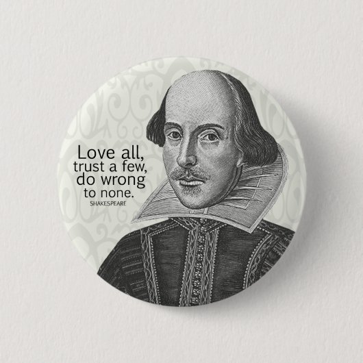 Shakespeares alle Liebe, vertrauen einigen, tun… Button (Vorderseite)