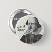 Shakespeares alle Liebe, vertrauen einigen, tun… Button (Vorne & Hinten)