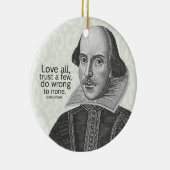 Shakespeares alle Liebe, vertrauen einigen, tun… Keramik Ornament (Rechts)