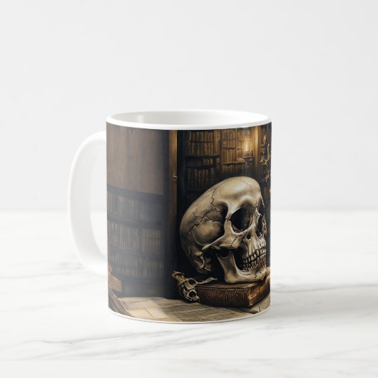 Shakespeares Bibliothek: Englisch Kaffeetasse (Vorderseite Links)