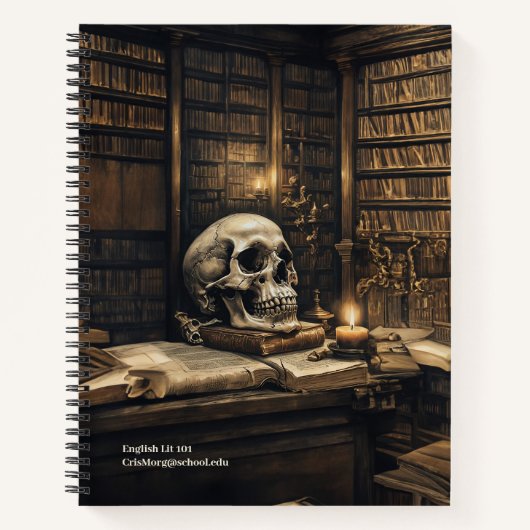 Shakespeares Bibliothek: Englisch Notizblock (Vorderseite)