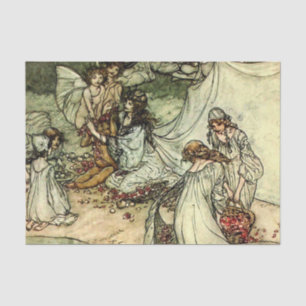 Shakespeares Fee „Titania“ von Arthur Rackham Seidenpapier