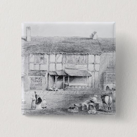 Shakespeares Geburtsort Button (Vorderseite)