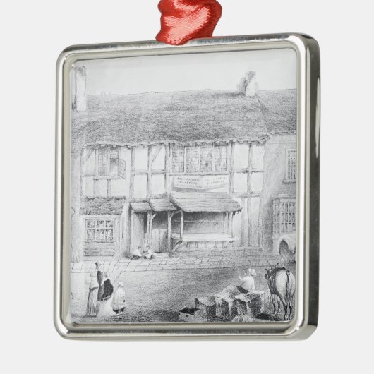 Shakespeares Geburtsort Ornament Aus Metall (Links)