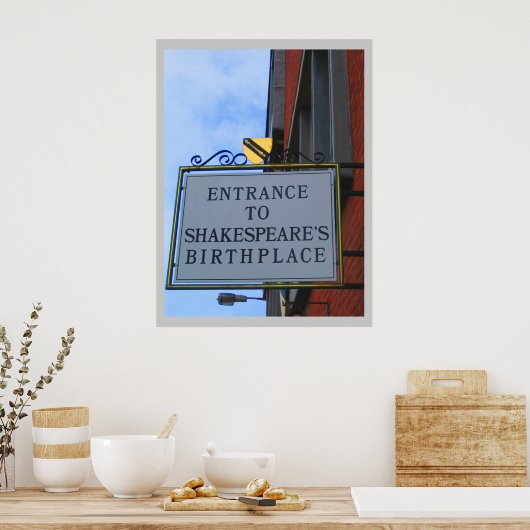 Shakespeares Geburtsort Poster (Küche)