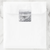 Shakespeares Geburtsort Quadratischer Aufkleber (Tasche)