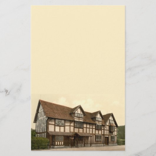 Shakespeares Geburtsort, Stratford-nach-Avon, Briefpapier (Vorderseite)
