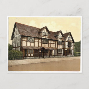 Shakespeares Geburtsort, Stratford-on-Avon, Englan Postkarte
