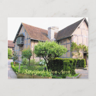 Shakespeares Geburtsort Stratford UK Postkarte