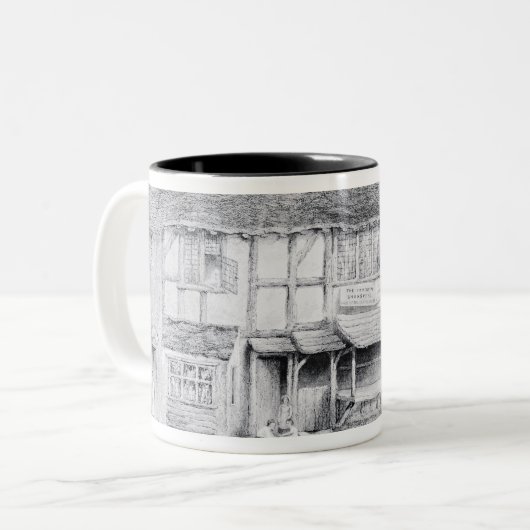 Shakespeares Geburtsort Zweifarbige Tasse (Vorderseite Links)