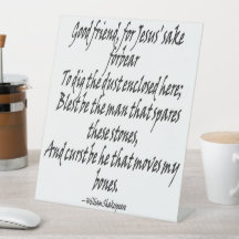 Shakespeares Grave Robbers Epitaph und Fluch 1