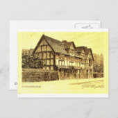 Shakespeares Haus Stratford zu Avon Postkarte (Vorne/Hinten)
