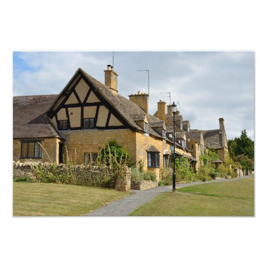 Shakespeares Hütten, Broadway, Cotswolds print Fotodruck (Vorne)