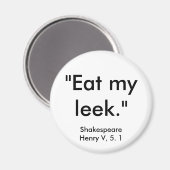 Shakespeares Insultmagnet Magnet (Vorderseite/Rückseite)