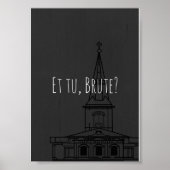 Shakespeares Julius Cäsar "Et tu, Brute?" Poster (Vorne)
