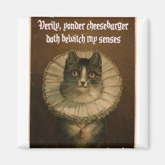 Shakespeares Katze Magnet (Vorne)