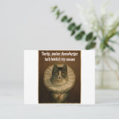 Shakespeares Katze Postkarte (Stehend Vorderseite)