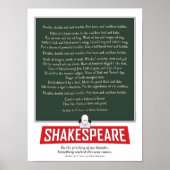 Shakespeares MacBeth. Hext ein Inkantationsplakat. Poster (Vorne)