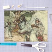 Shakespeares Märchen "Titania" von Arthur Rackham Seidenpapier (Handwerk)
