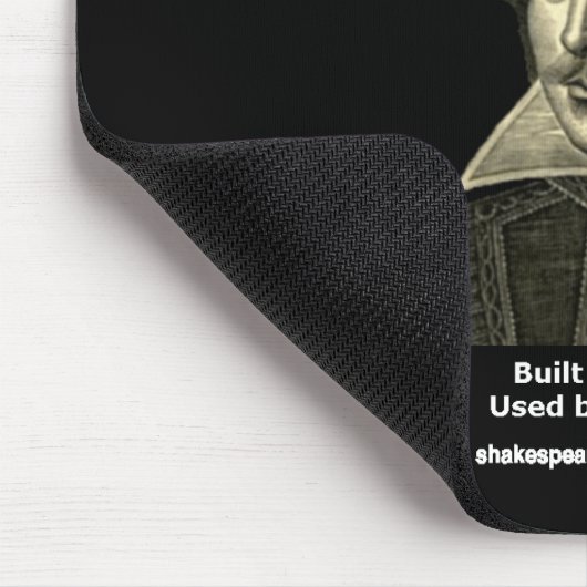 Shakespeares Monologe Mousepad, schwarz Mousepad (Ecke)