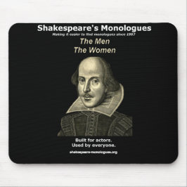 Shakespeares Monologe Mousepad, schwarz Mousepad