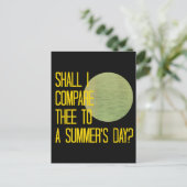 Shakespeares Sommertag Postkarte (Stehend Vorderseite)