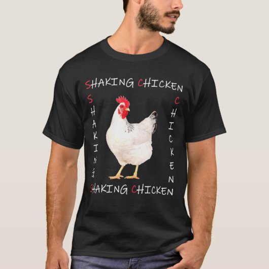 Shaking Chicken Merch T-Shirt (Vorderseite)