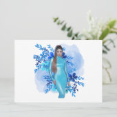 Shakira Blue Einladung (Stehend Vorderseite)