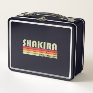SHAKIRA Name Personalisiert Retro Vintage 80er 90e Metall Brotdose