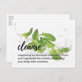 Shaklee Cleanse Postcard Postkarte (Vorne/Hinten)