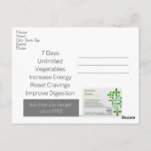 Shaklee Cleanse Postcard Postkarte (Rückseite)