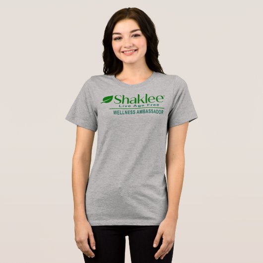 Shaklee Wellness Botschafter Tri-Blend Shirt (Vorderseite voll)
